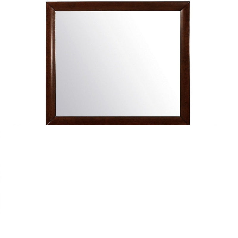 35" Merlot Framed Accent Mirror - Bed & Bath