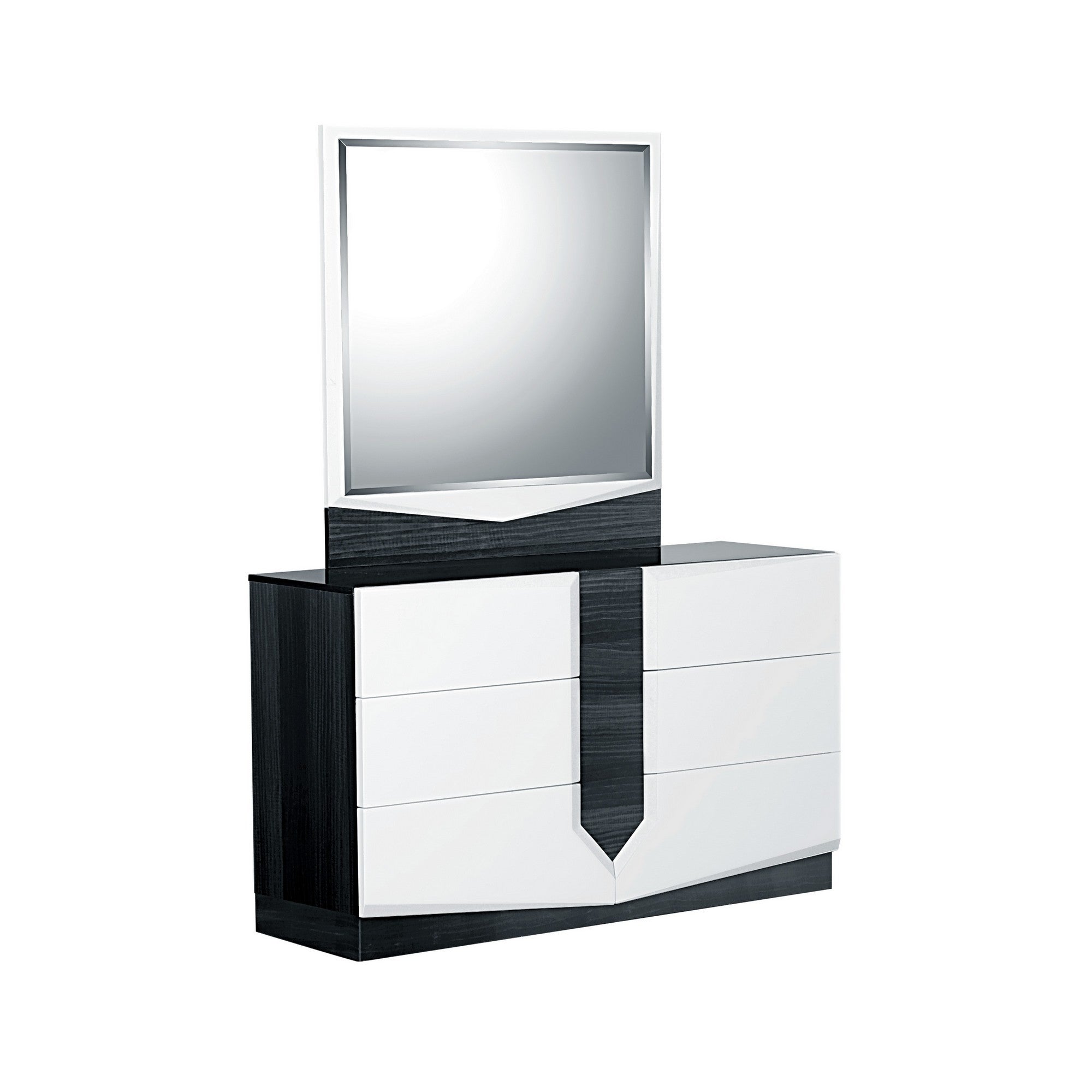 White And Grey Dresser With 6 Drawer Default Title