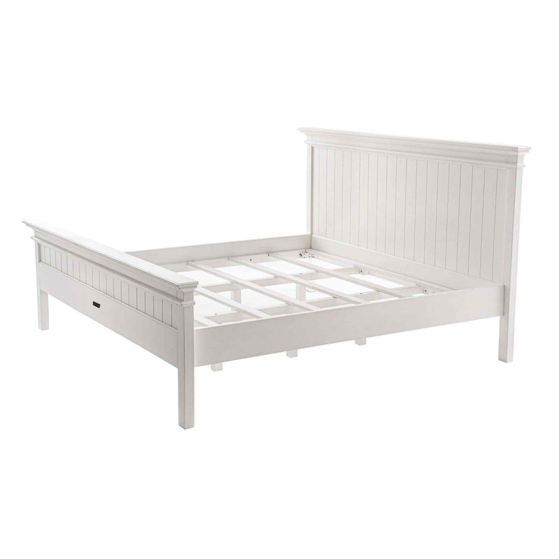Classic White Panel King Size Bed