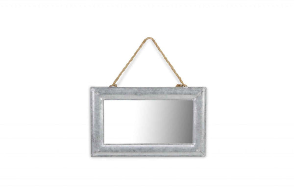 9" Silver Metal Framed Accent Mirror Default Title