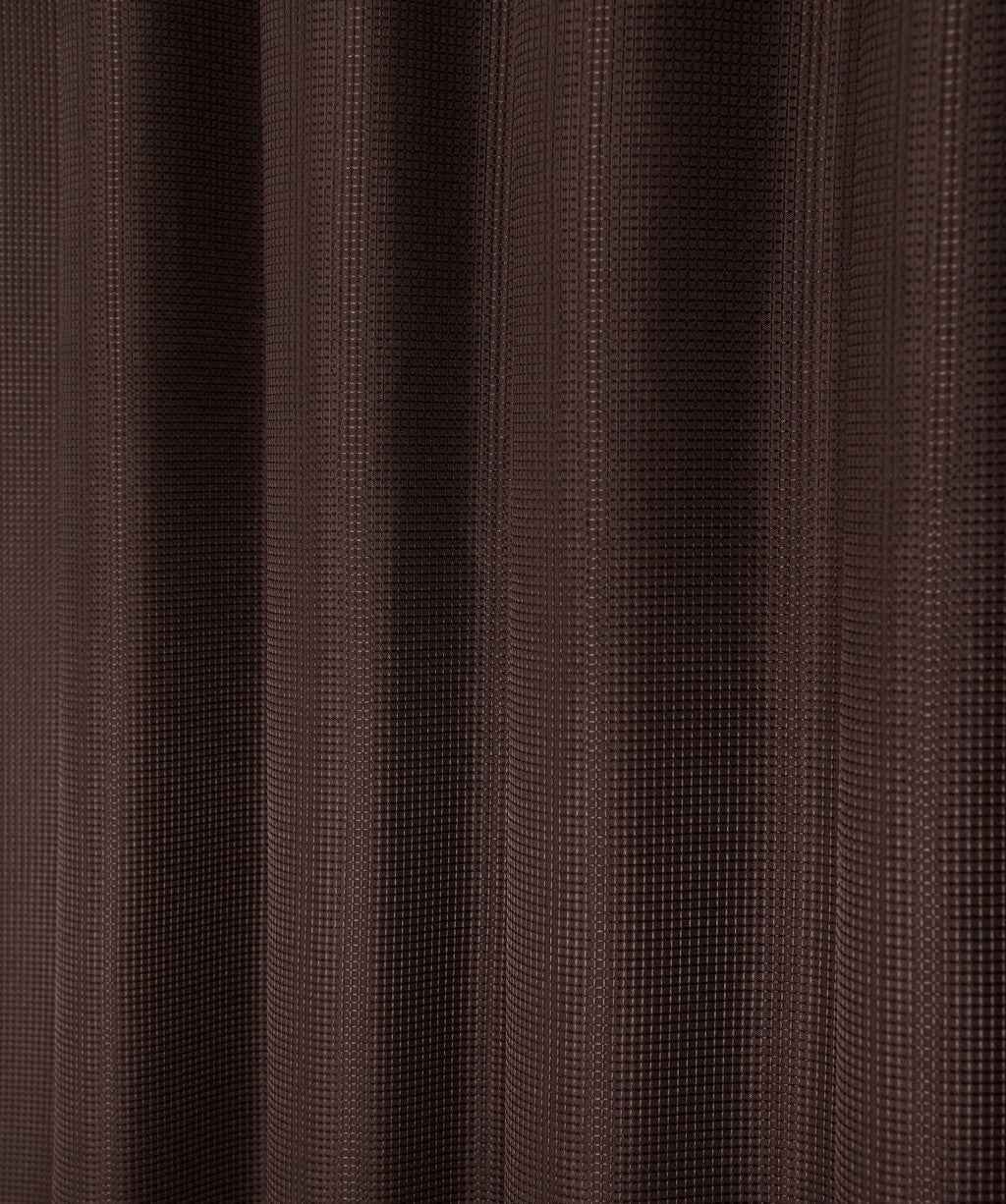 Luxurious Brown Waffle Weave Shower Curtain