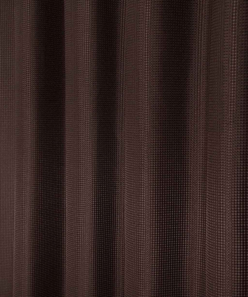 Luxurious Brown Waffle Weave Shower Curtain