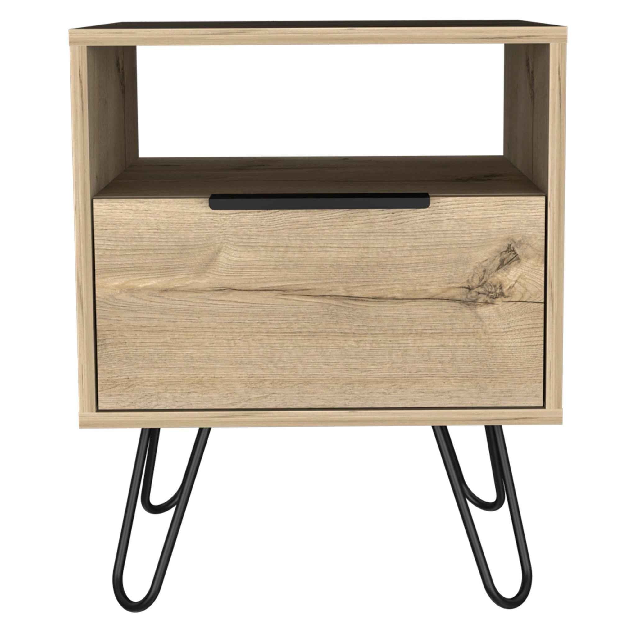 22" Oak Wood Nightstand