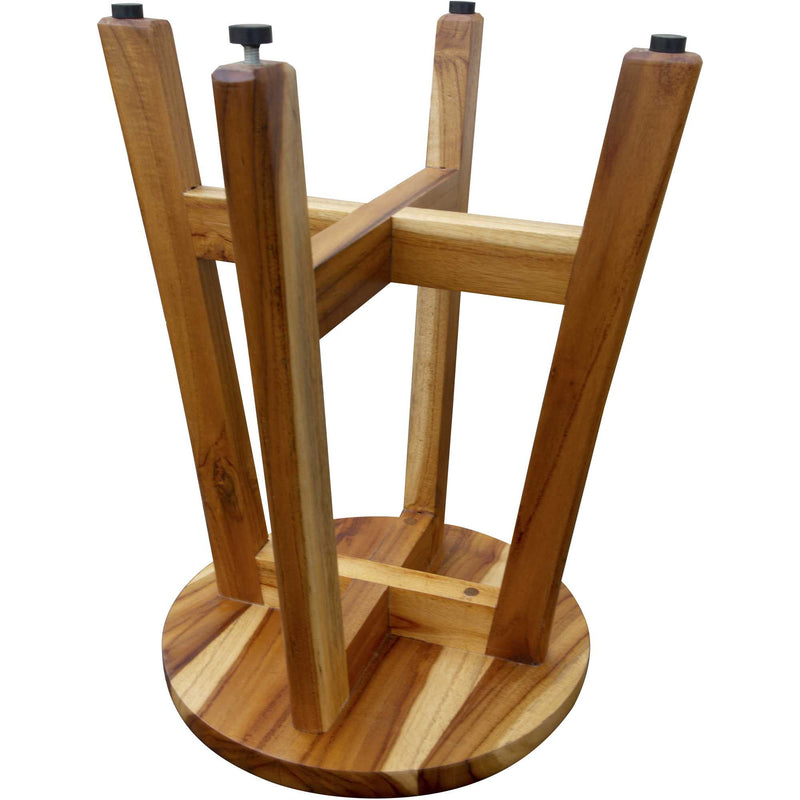 18" Natural Brown Backless Bar Chair - Bed & Bath