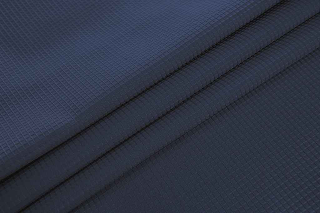 Luxurious Navy Waffle Weave Shower Curtain