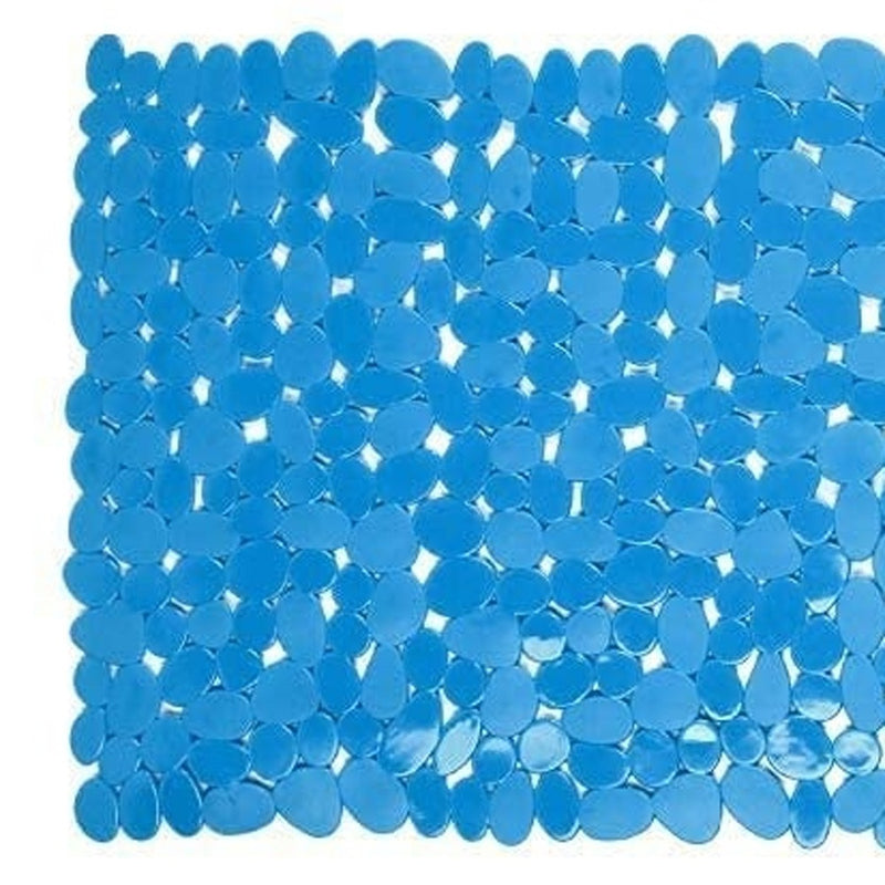 35" Blue Spa Pebbles Non Slip Bathtub Mat - Bed & Bath