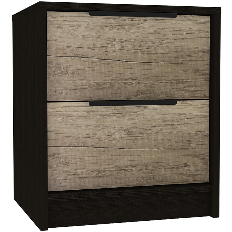 19" Wood Two Drawer Nightstand - Bed & Bath