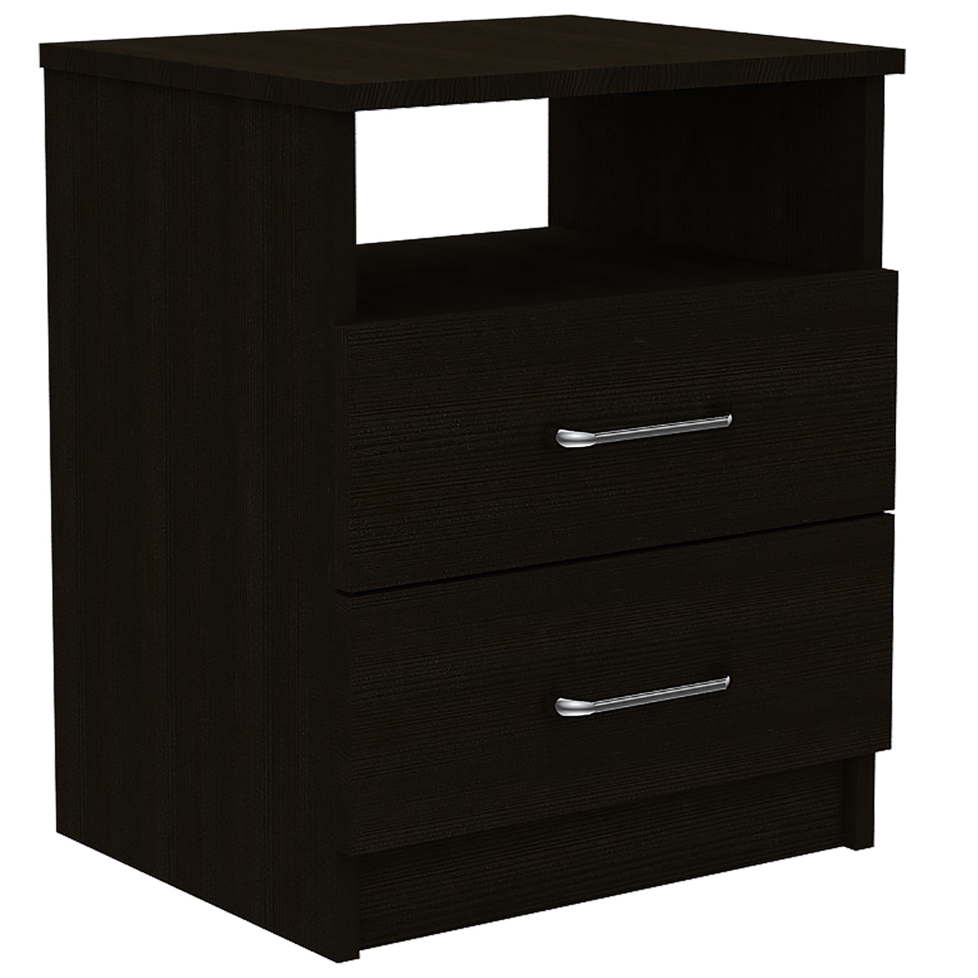 20" Wood Two Drawer Nightstand - Bed & Bath