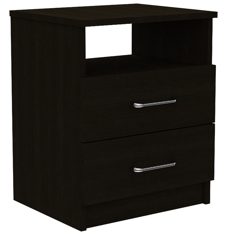 20" Wood Two Drawer Nightstand - Bed & Bath