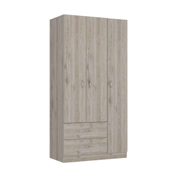 71" Light Gray Manufactured Wood Two Drawer Combo Dresser