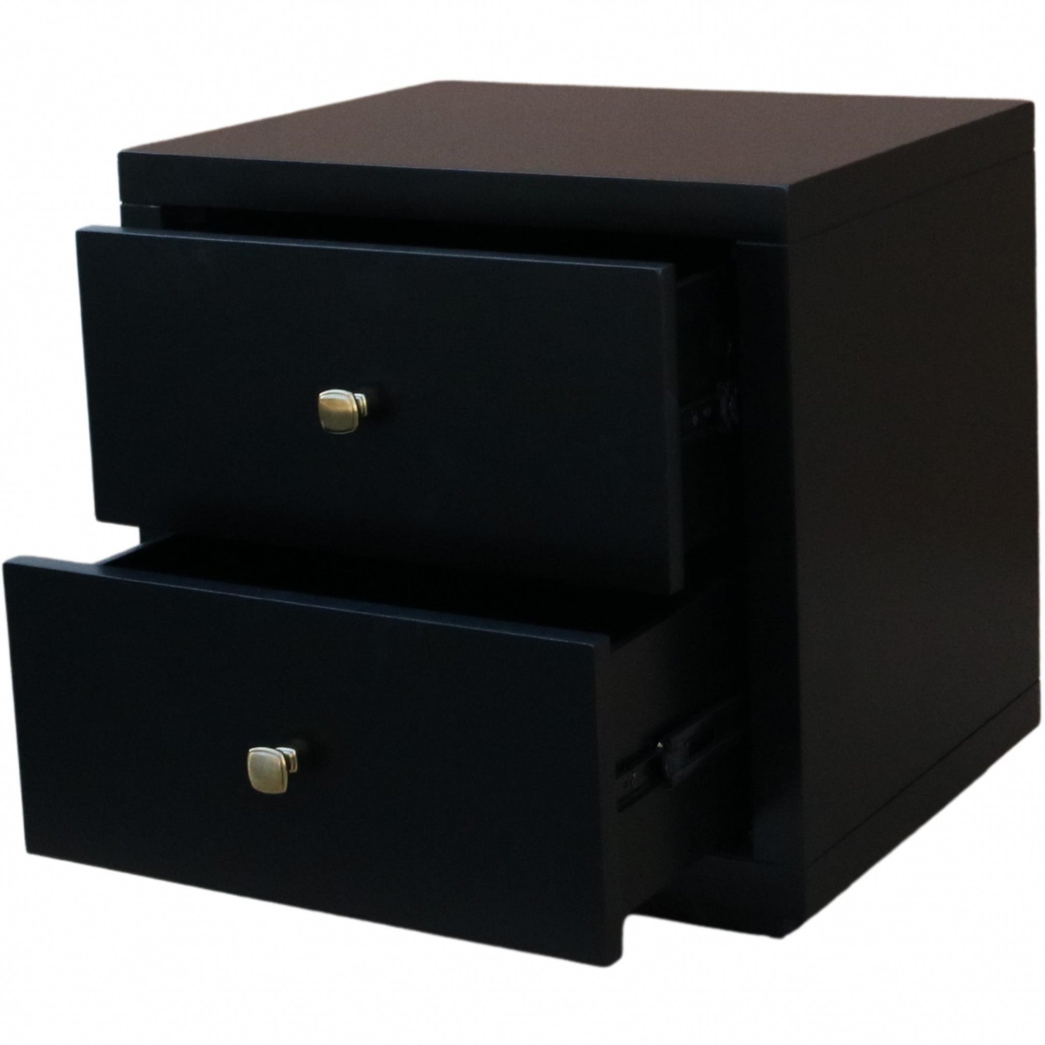 Black Wood Queen With Yes Bed Frame - Bed & Bath