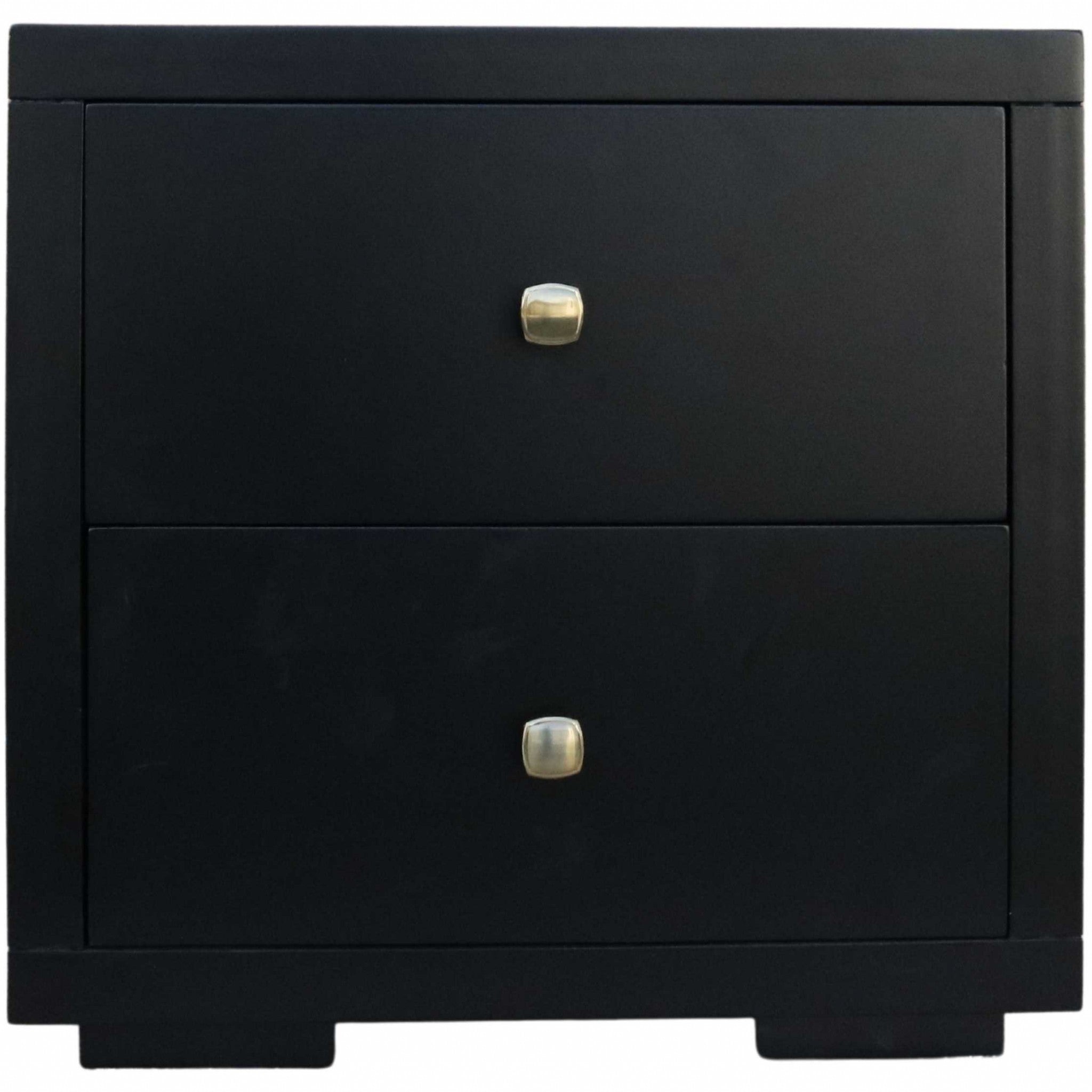 Black Wood Queen With Yes Bed Frame - Bed & Bath