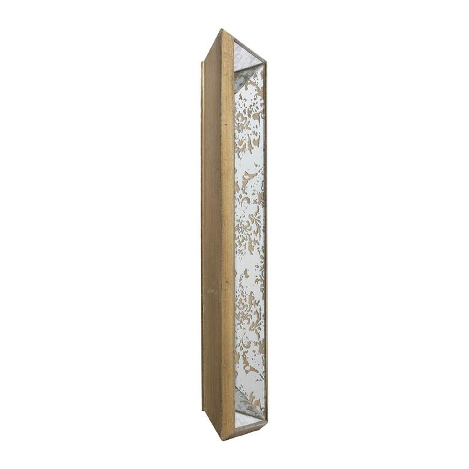 20" Silver Glass Framed Accent Mirror - Bed & Bath