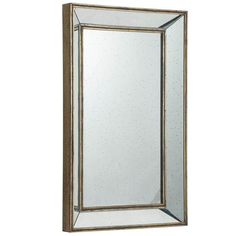 43" Silver Wood Framed Accent Mirror - Bed & Bath