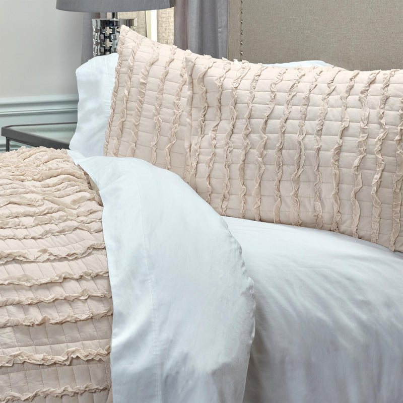 Blush Striped Queen Quilt - Bed & Bath