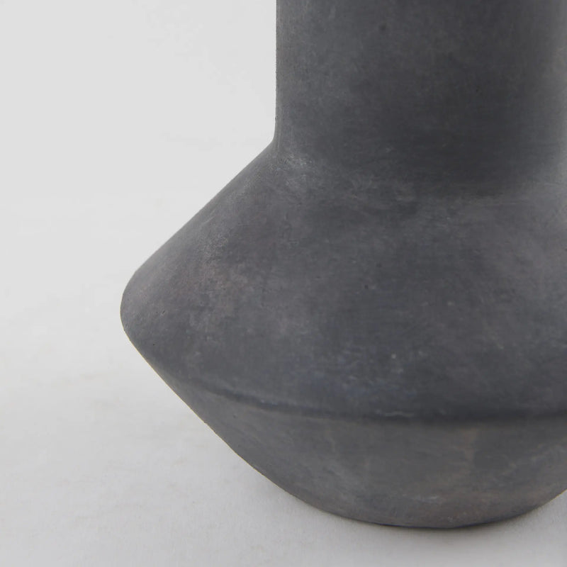15" Black Ceramic Tulip Table Vase Homeroots Home Decor
