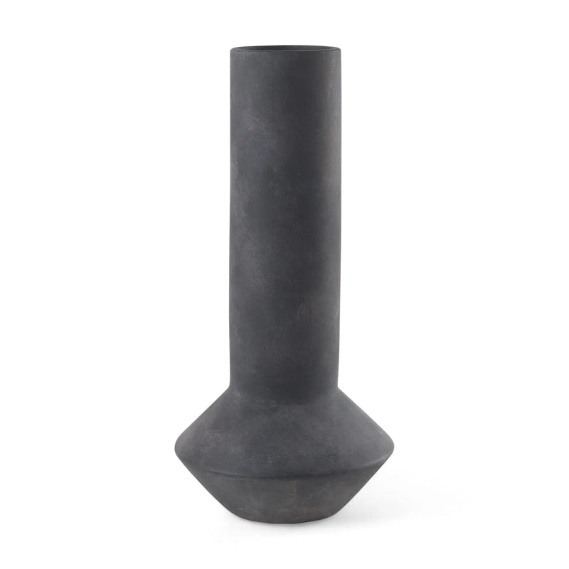 15" Black Ceramic Tulip Table Vase Homeroots Home Decor