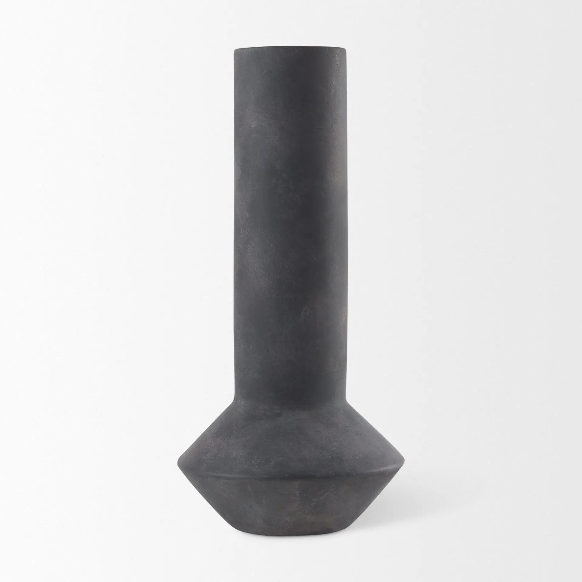 15" Black Ceramic Tulip Table Vase Homeroots Home Decor