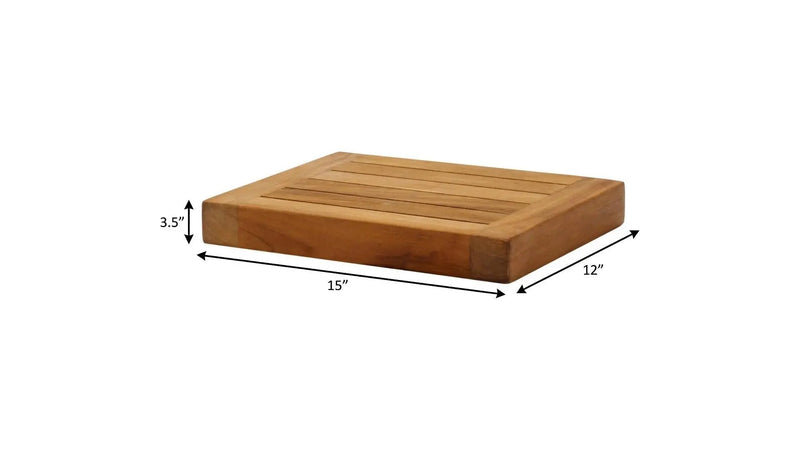 15" Brown Wood Wall Mounted Floating Shelf Homeroots Organization