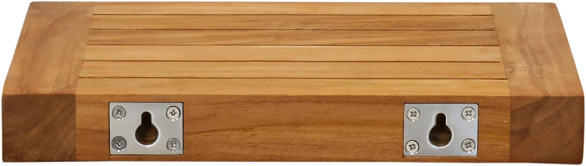 15" Brown Wood Wall Mounted Floating Shelf Homeroots Organization