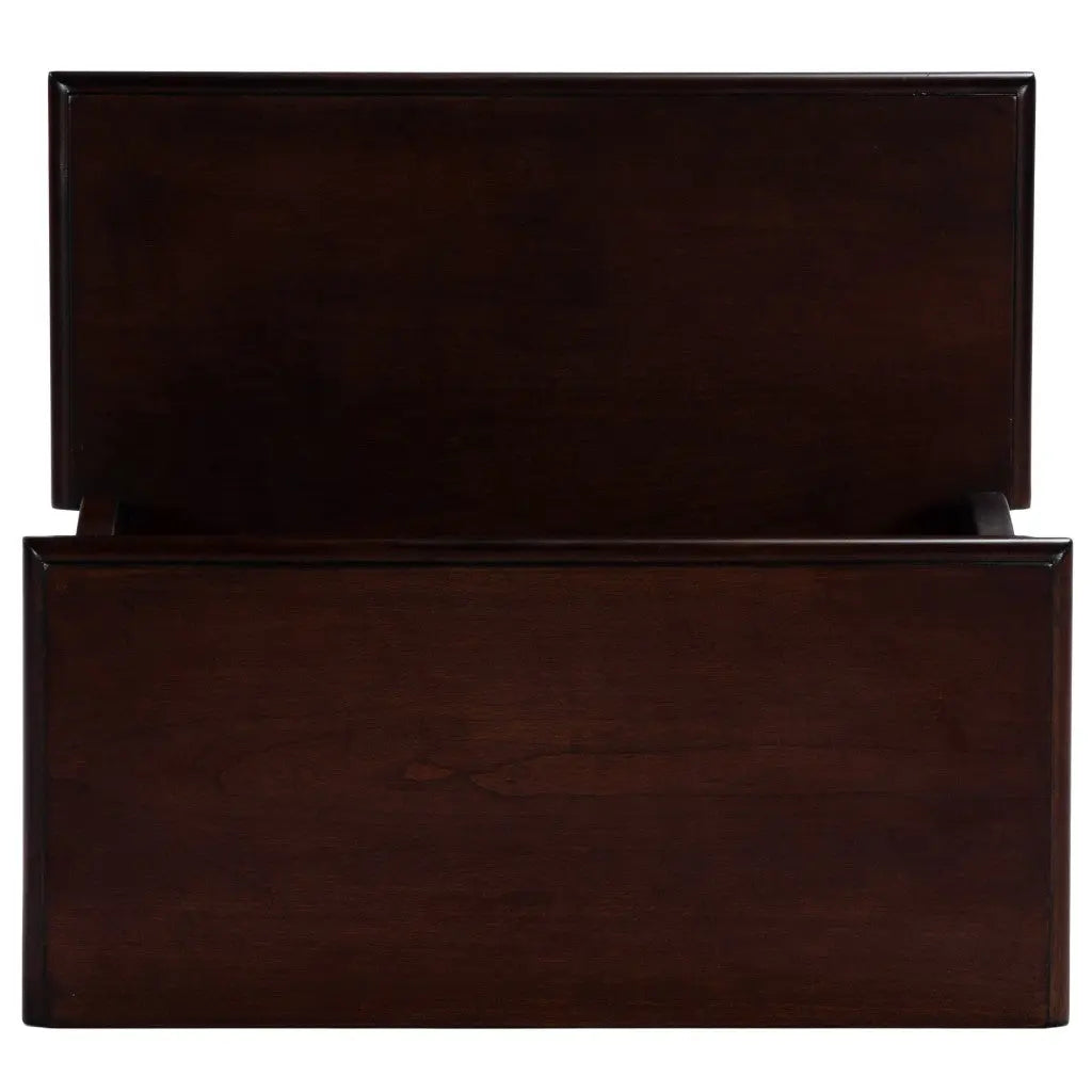 15" Dark Brown Solid Wood and Solid and Manufactured Wood Backless Bar Chair - GreatEagleInc