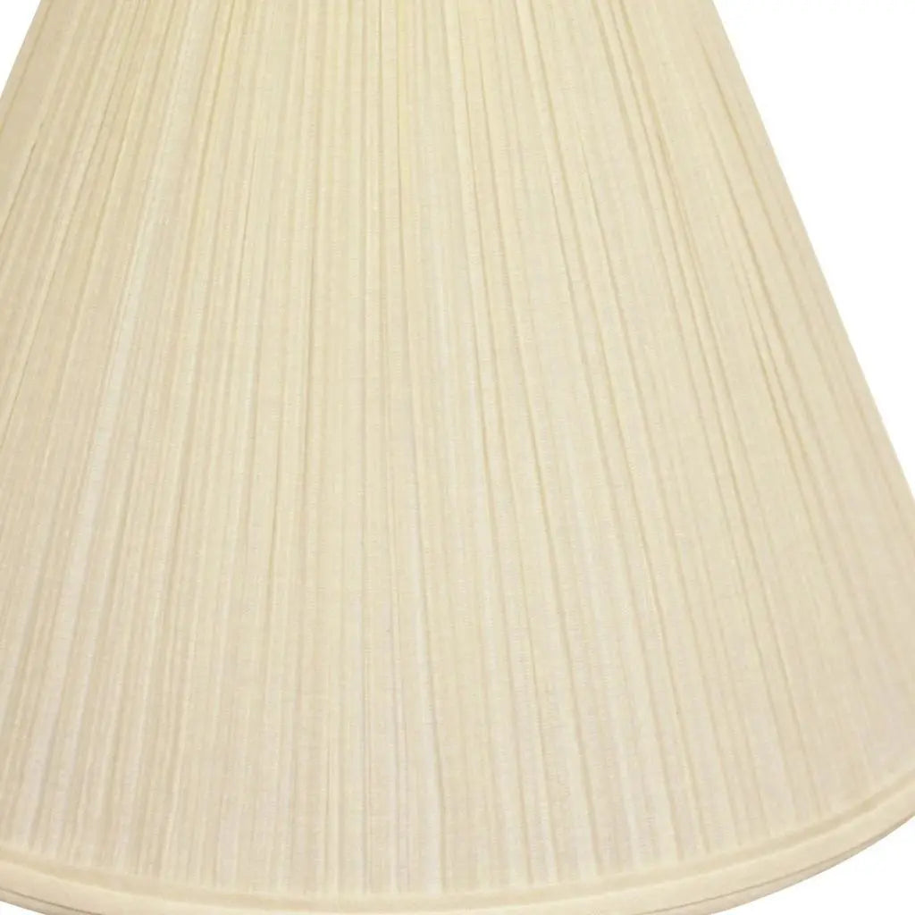 15" Ivory Deep Cone Slanted Broadcloth Lampshade Homeroots Lighting