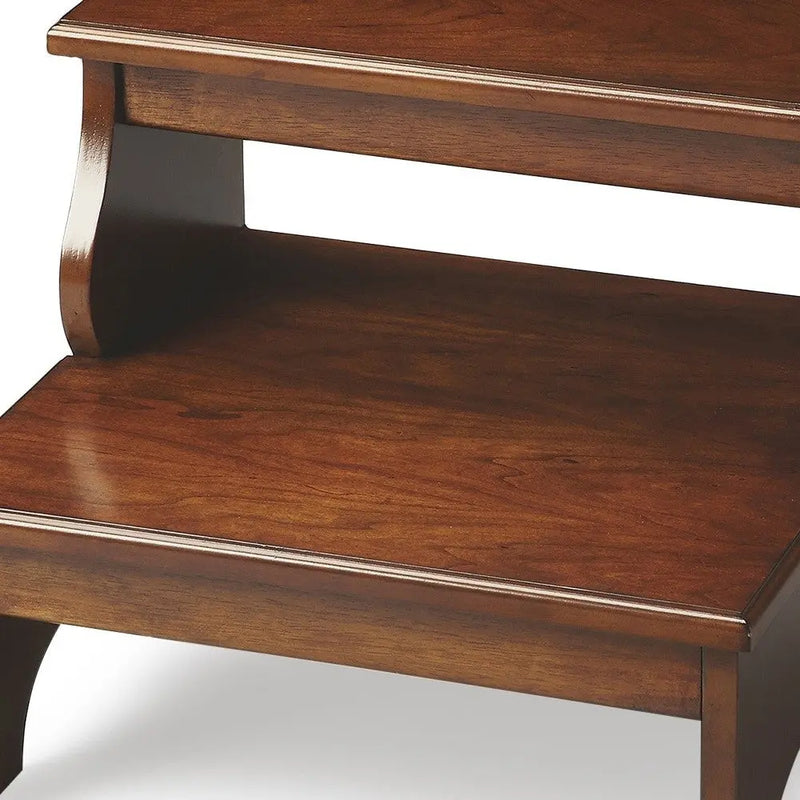 15"Chestnut Burl Step Stool - GreatEagleInc