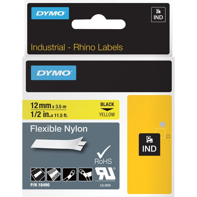 Dymo Rhino Flexible Nylon Labels - GreatEagleInc