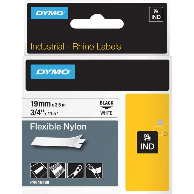 Dymo Rhino Flexible Nylon Labels - GreatEagleInc