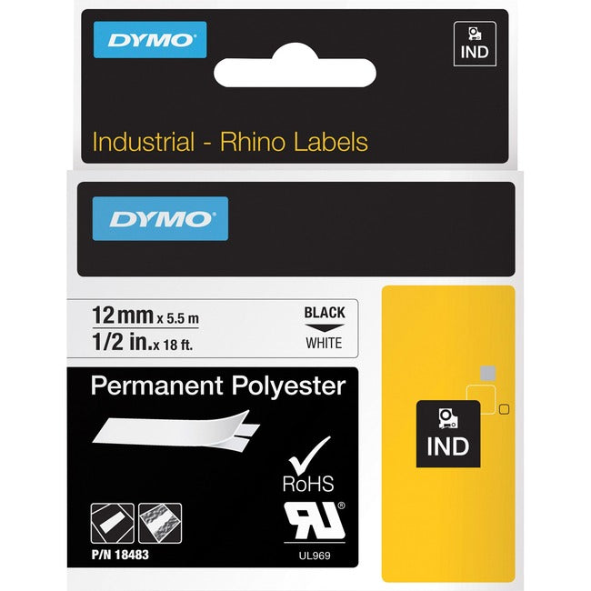 Dymo Rhino Permanent Poly Labels - GreatEagleInc