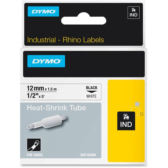 Dymo White Heat Shrink Tube - GreatEagleInc