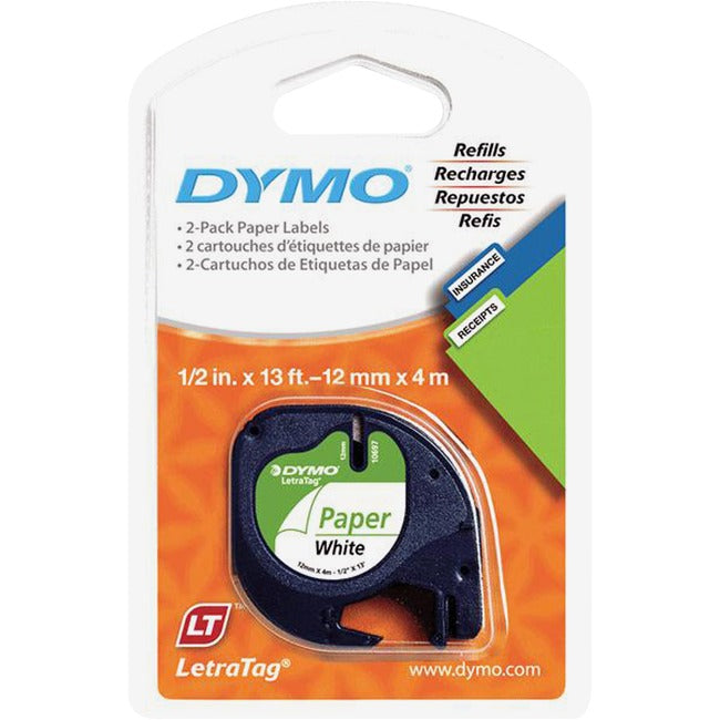 Dymo LetraTag Electronic Labelmaker Tape - GreatEagleInc