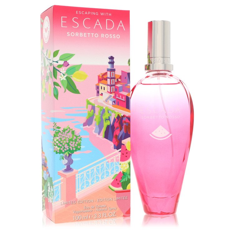 Escada Sorbetto Rosso by Escada Eau De Toilette Spray (Limited Edition) 3.3 oz for Women - GreatEagleInc