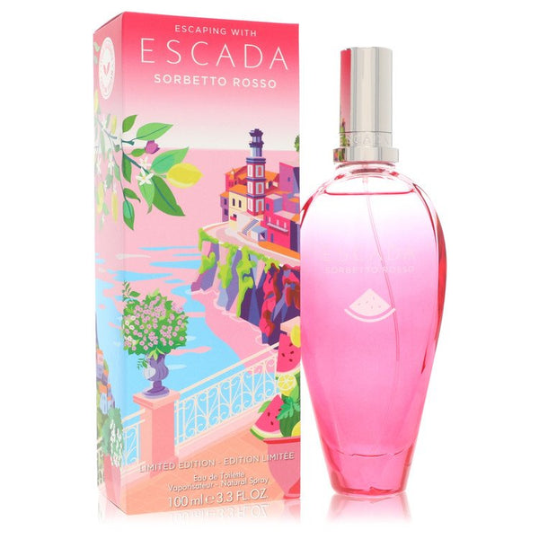 Escada Sorbetto Rosso by Escada Eau De Toilette Spray (Limited Edition) 3.3 oz for Women - GreatEagleInc