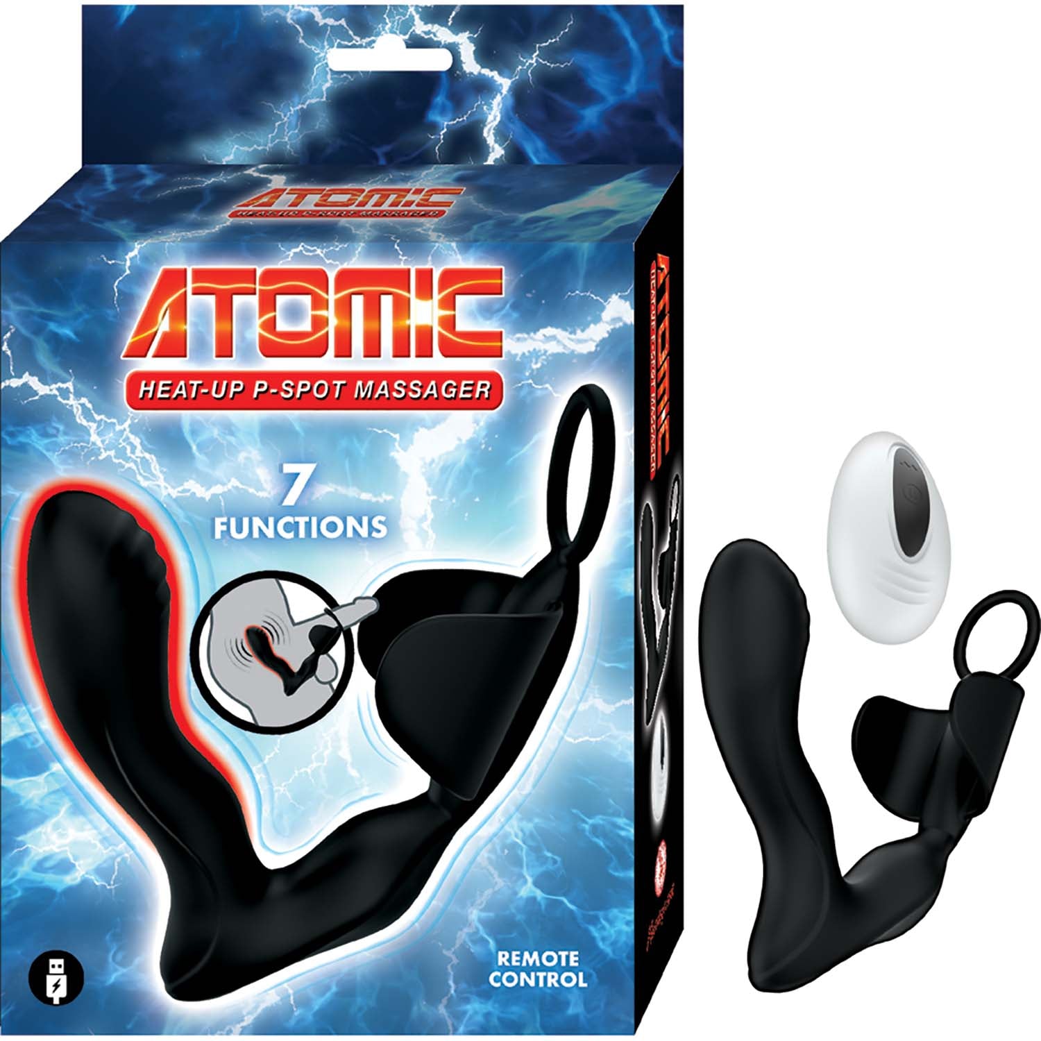 Atomic Heat-up Massager Black - GreatEagleInc