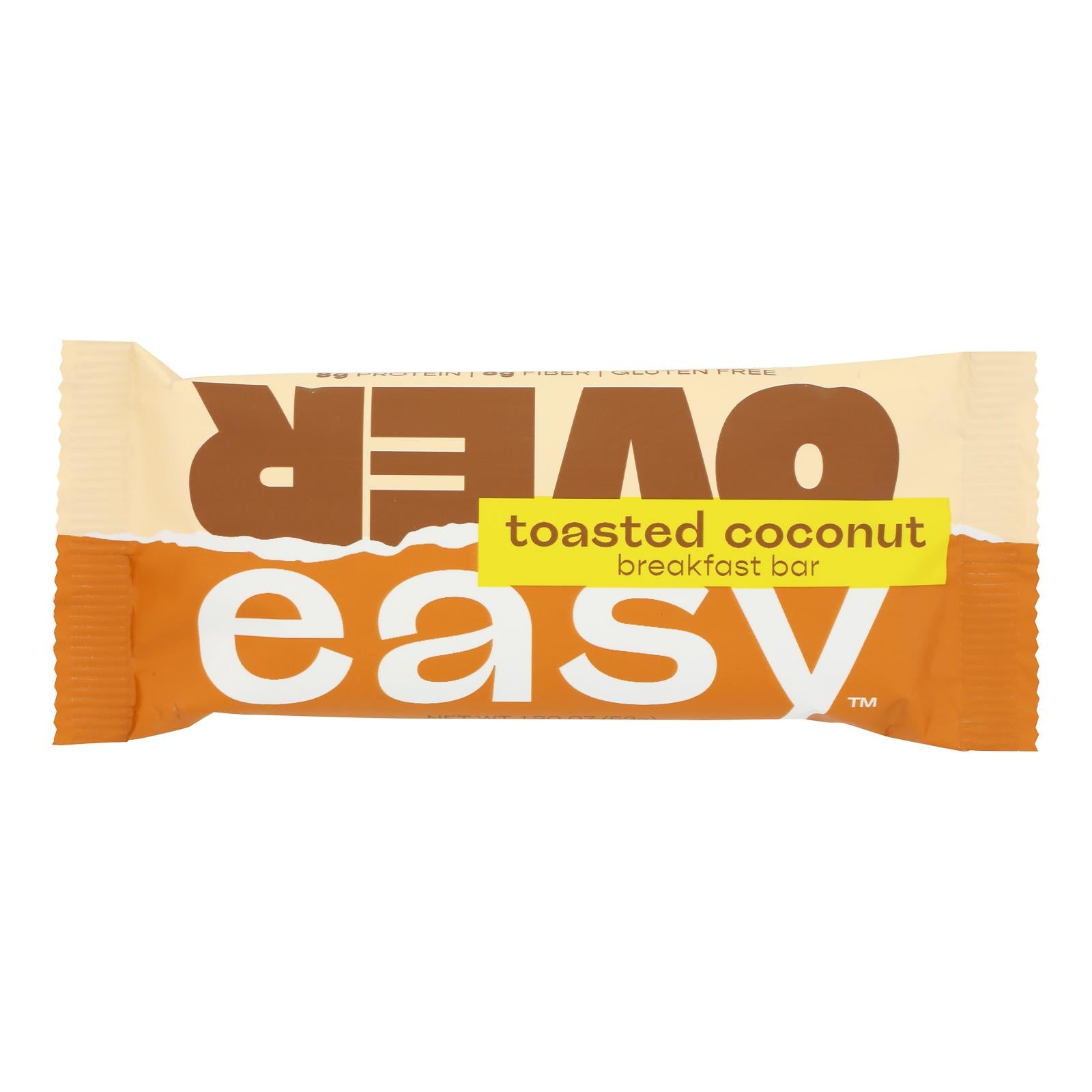 Over Easy - Breakfast Bar Toasted Coconut - Case Of 12-1.8 Oz - GreatEagleInc