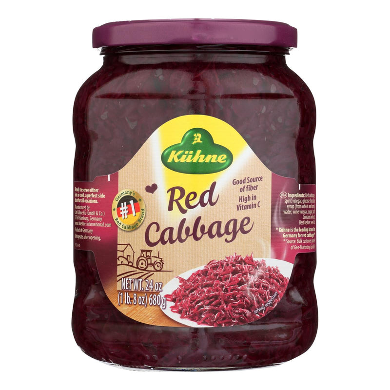 Kuhne Cabbage - Red - Case Of 12 - 24 Oz