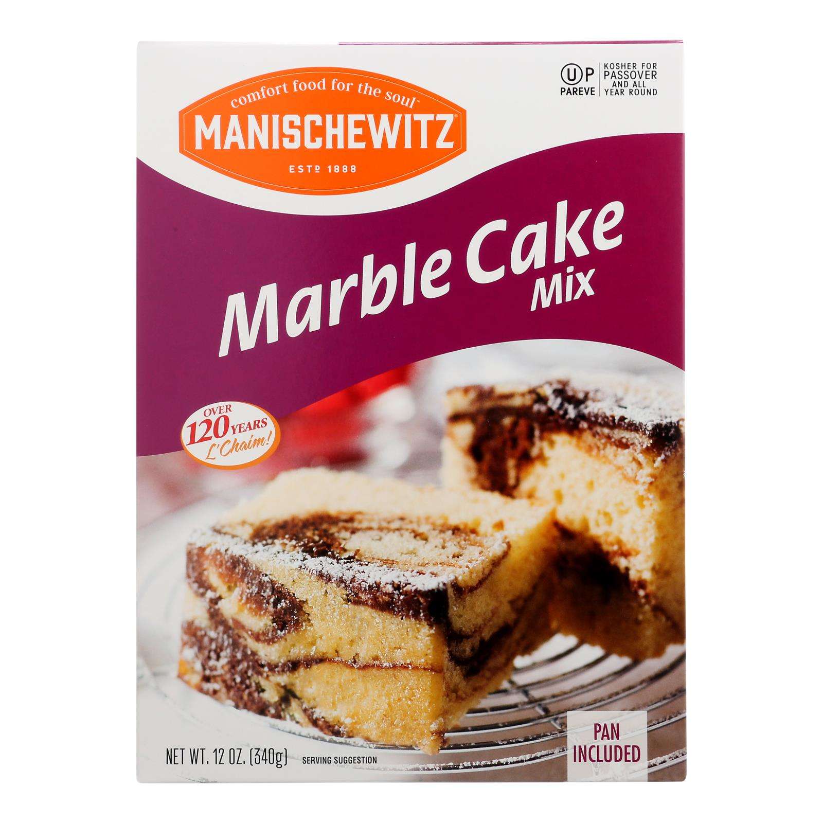 Manischewitz - Mix Cake Marble Kosher For Passover - Case Of 12-12 Oz - Home & Garden