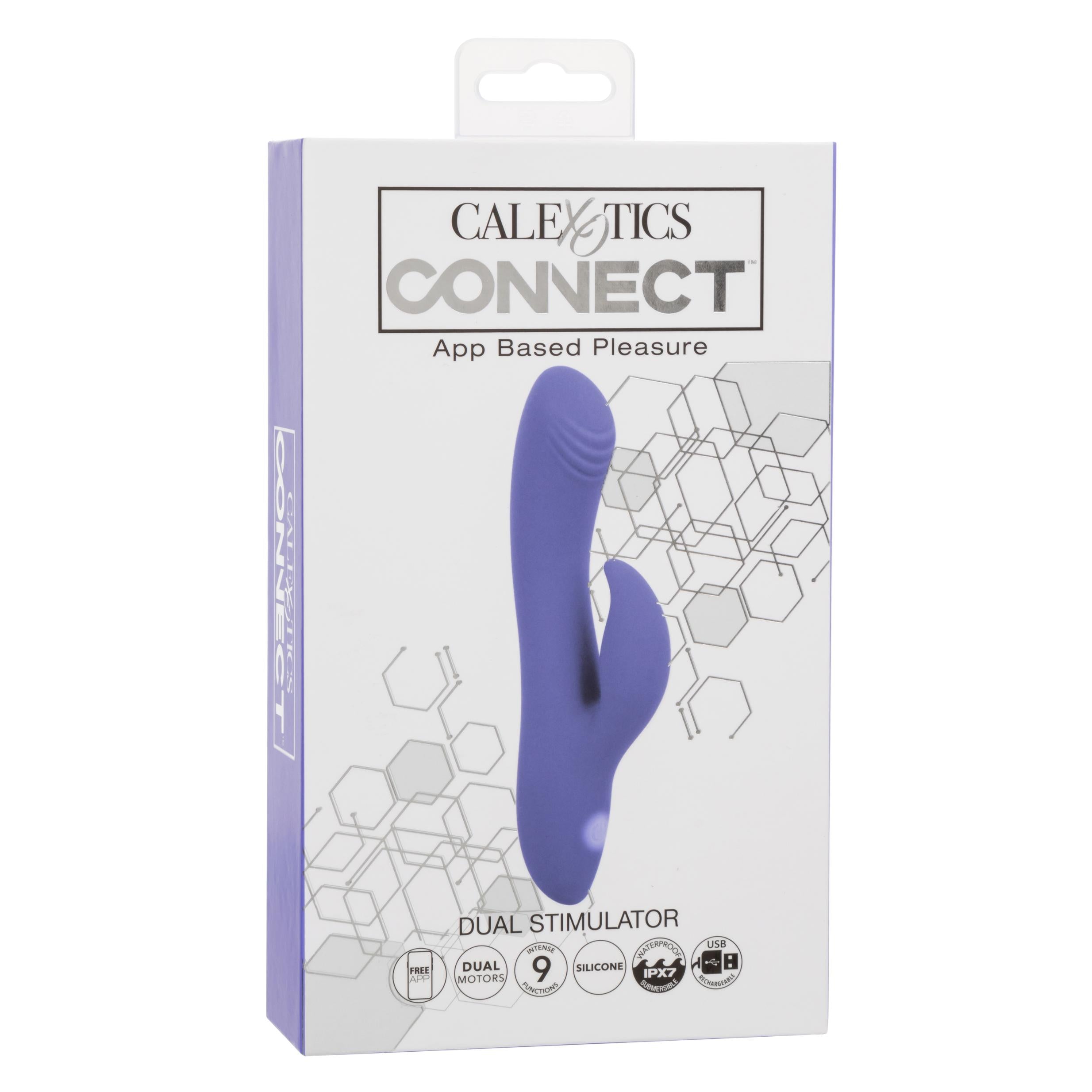 Calexotics Connect Dual Stimulator - Periwinkle - GreatEagleInc