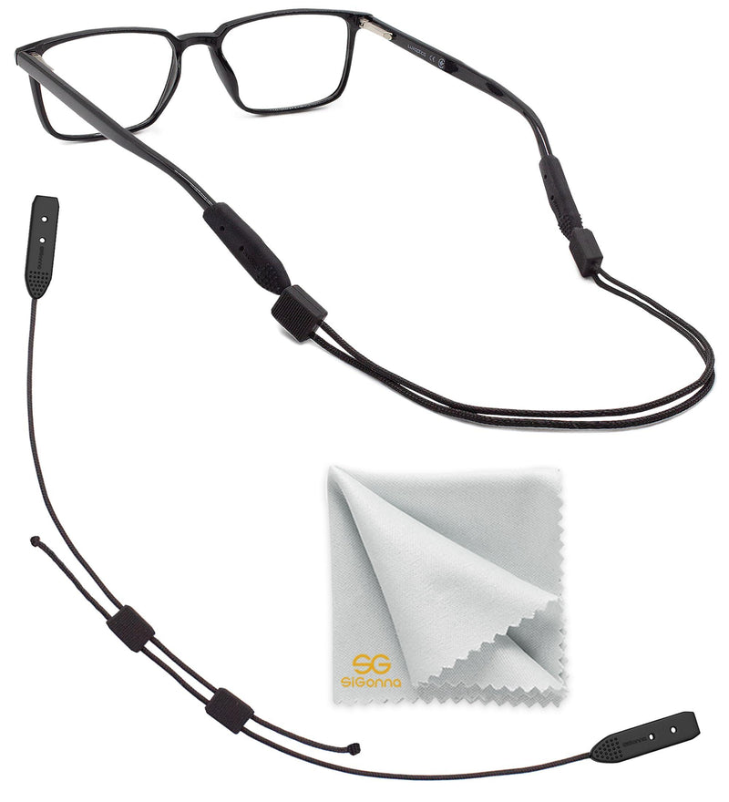 Glasses Strap Sports Holder - No Tail Sunglass Strap for Men Women Kids - Adjustable Eyeglasses Strap - Eye Glasses Holders Around Neck Head