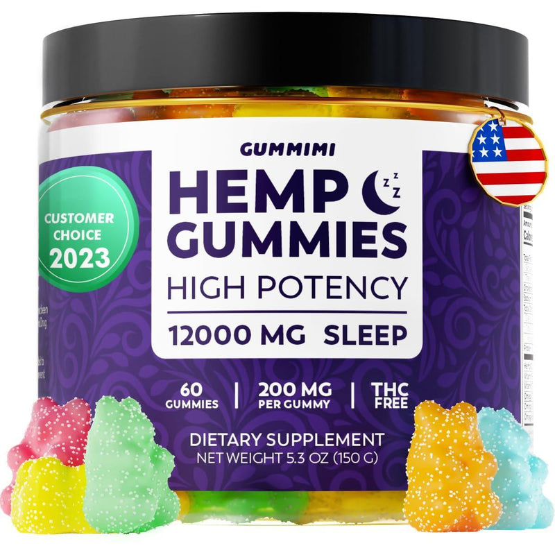 Hеmp Gummies High Potency Soоthes Discоmfоrt and Sоreness in The Body Organic Gummy Bears Pure Hеmp Oil Omega 3 6 9 Vitamin E Infused   Assorted Fruit Flavors   Grown & Made in USA