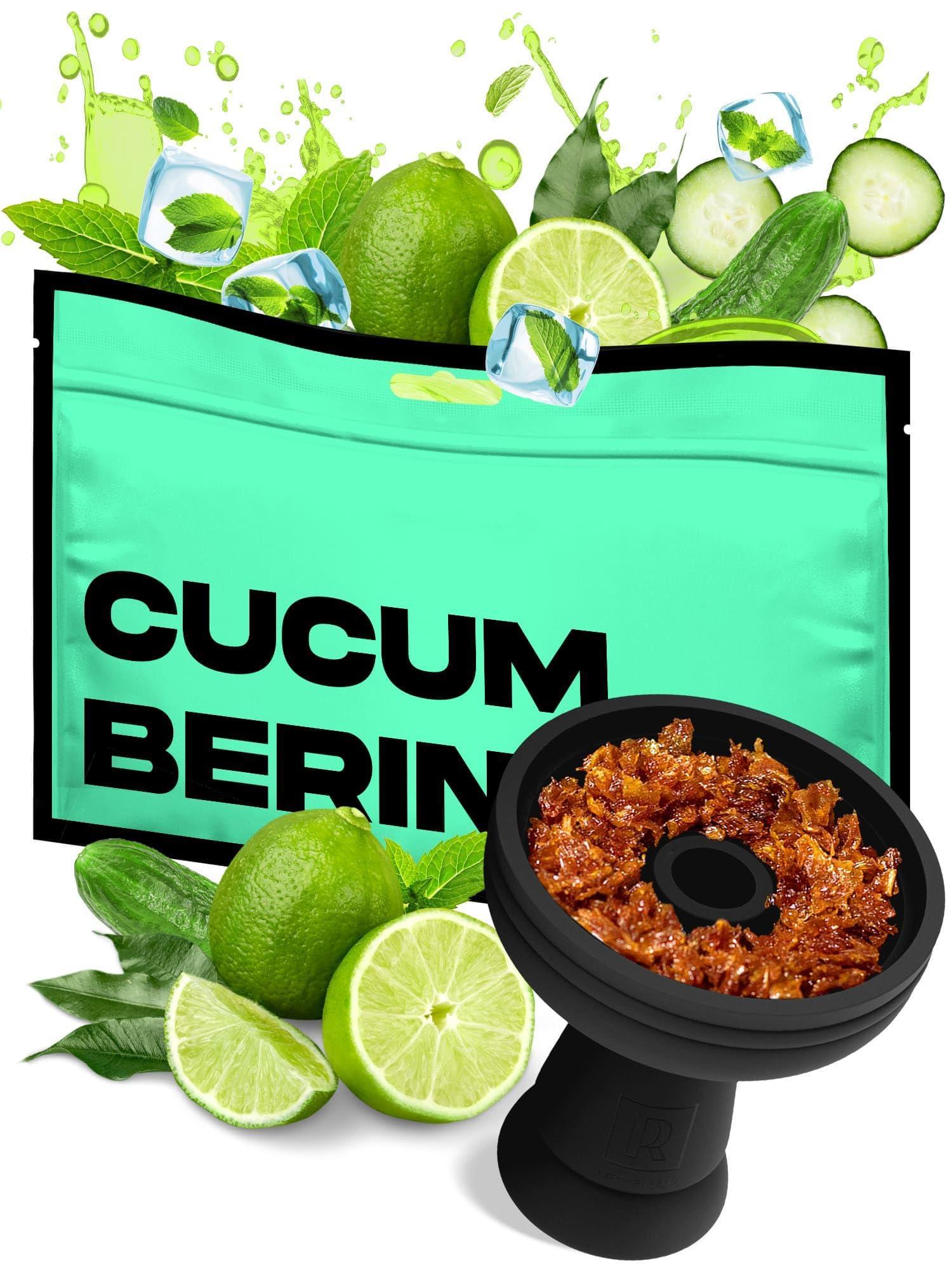 Hookah Flavors Cucumberito Hookah Flavor   Herbal   1 pouch Hookah Tobacco Free Molasses & Nicotine Free (1 Count) - GreatEagleInc