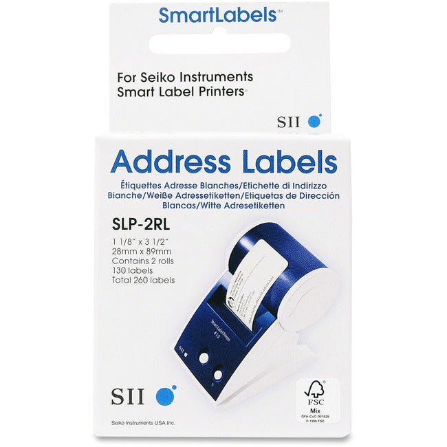 Seiko SmartLabel SLP-2RL Address Label - GreatEagleInc