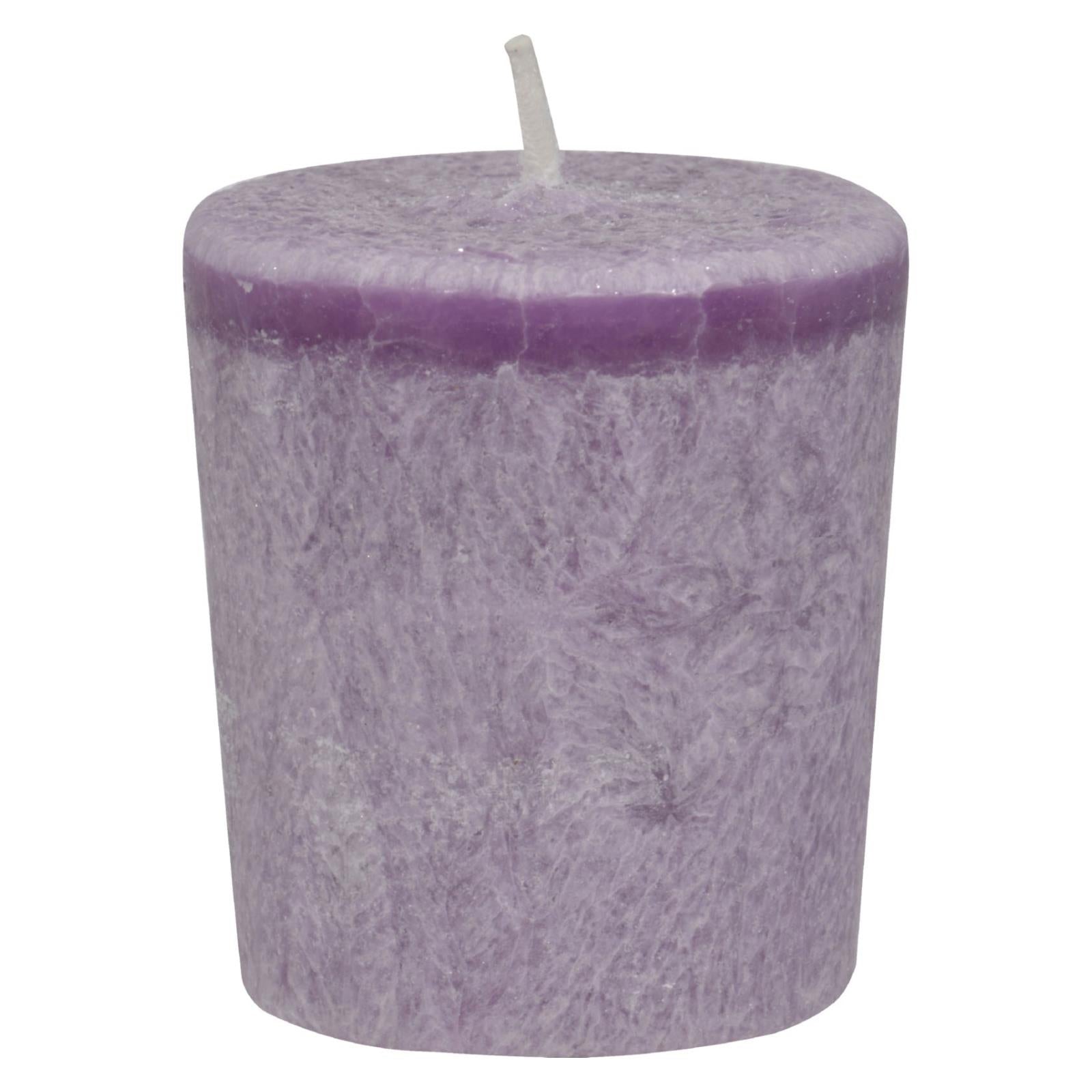 Aloha Bay - Votive Eco Palm Wax Candle - Lavender Hills - Case Of 12 - 2 Oz - Eco-Friendly Home & Grocery