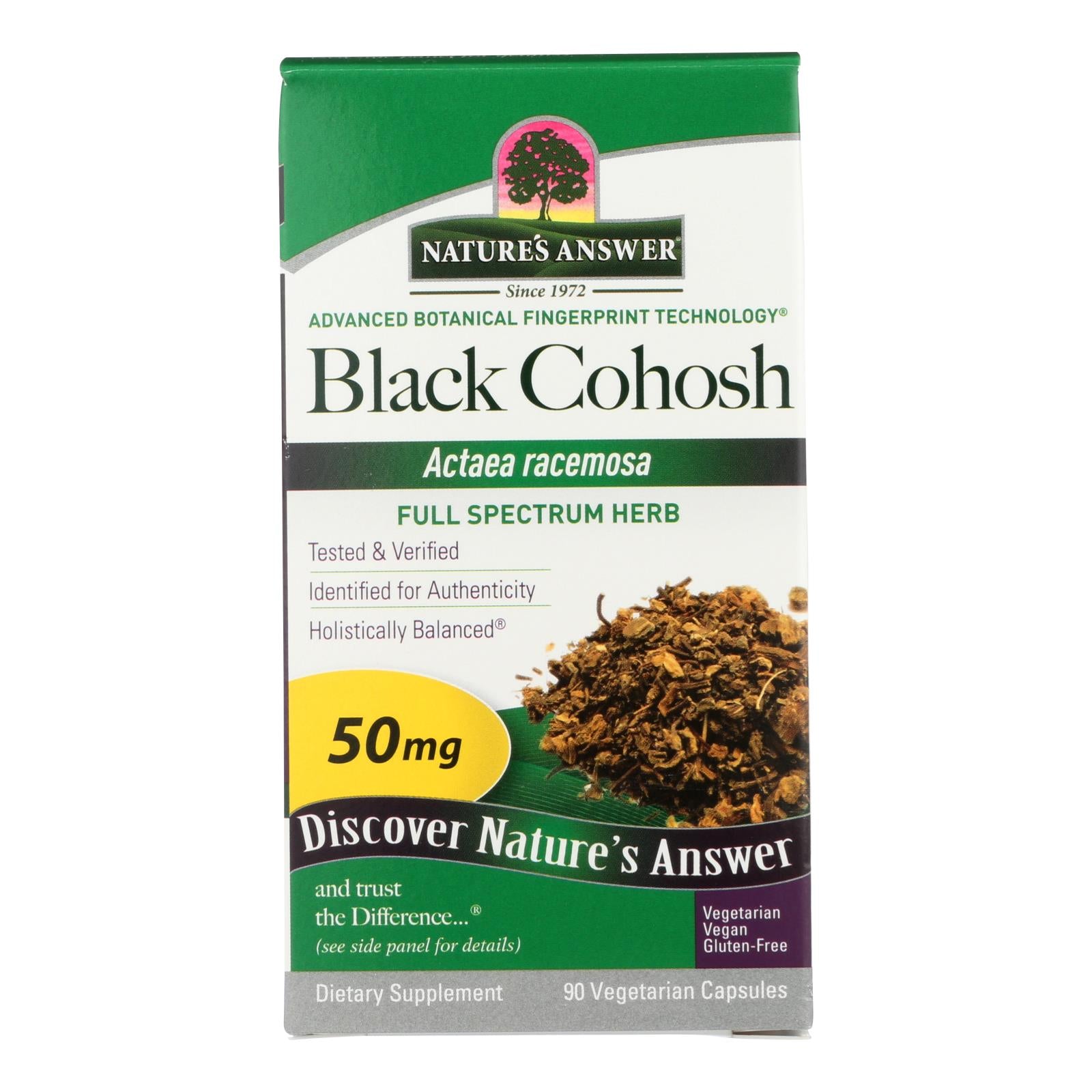 Nature's Answer - Black Cohosh Root - 90 Caps - Eco-Friendly Home & Grocery