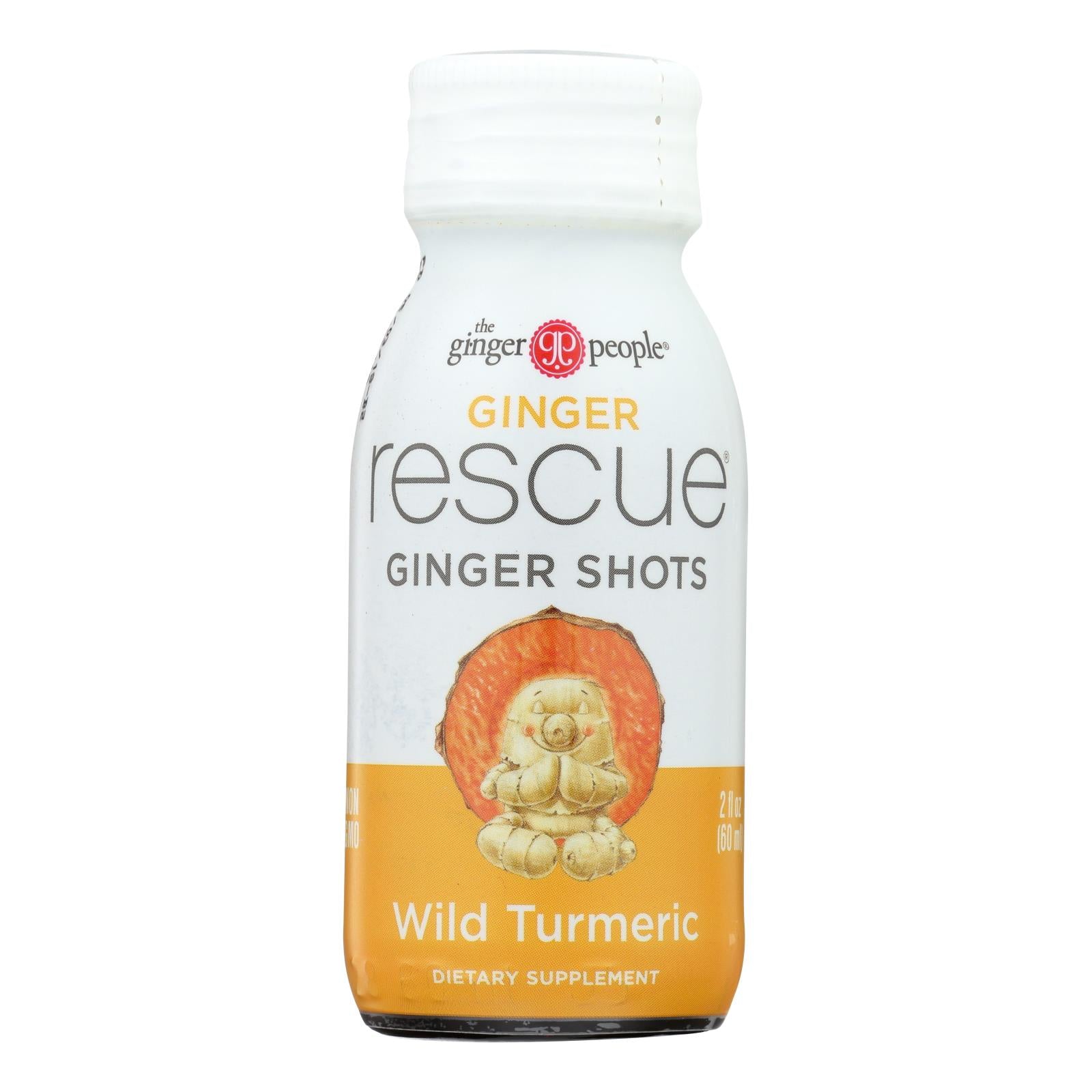 Ginger People - Ginger Shot Rescue Tumeric - Case Of 12 - 2 Fz Default Title