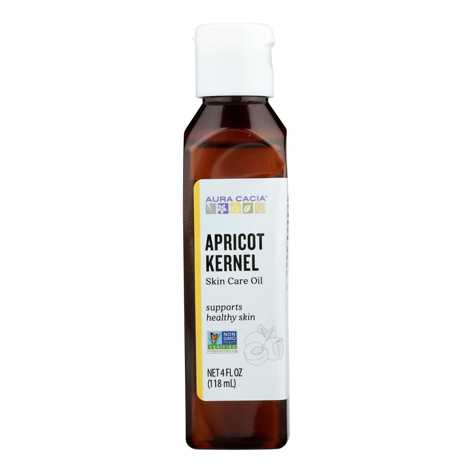 Aura Cacia - Natural Skin Care Oil Apricot Kernel - 4 Fl Oz - GreatEagleInc