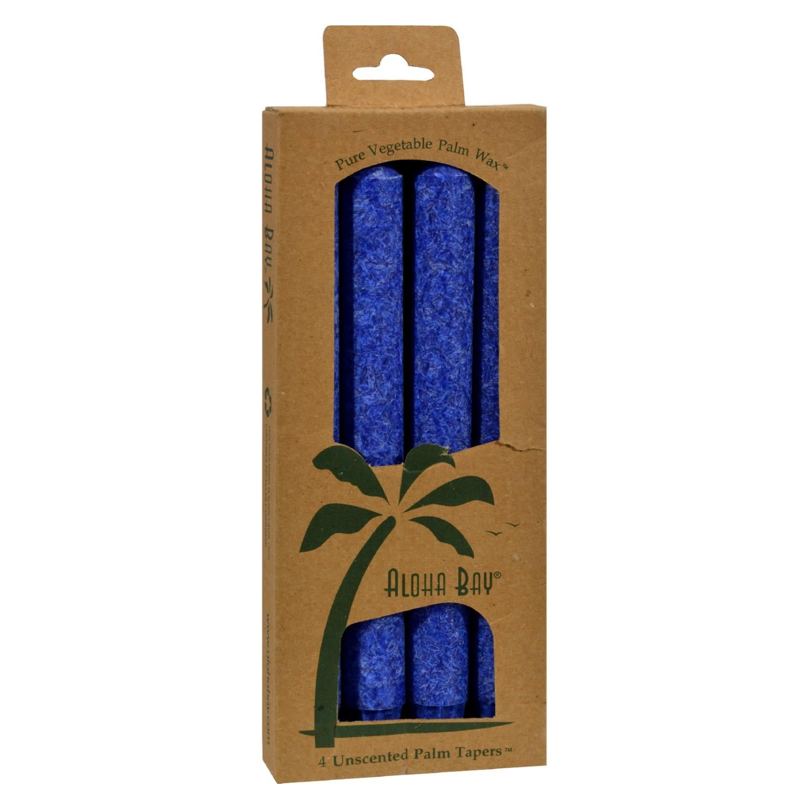 Aloha Bay - Palm Tapers - Royal Blue - 4 Candles - GreatEagleInc