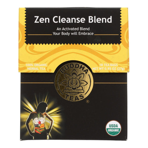 Buddha Teas -tea - Zen Cleanse Blend - Case Of 6 - 18 Bag - GreatEagleInc