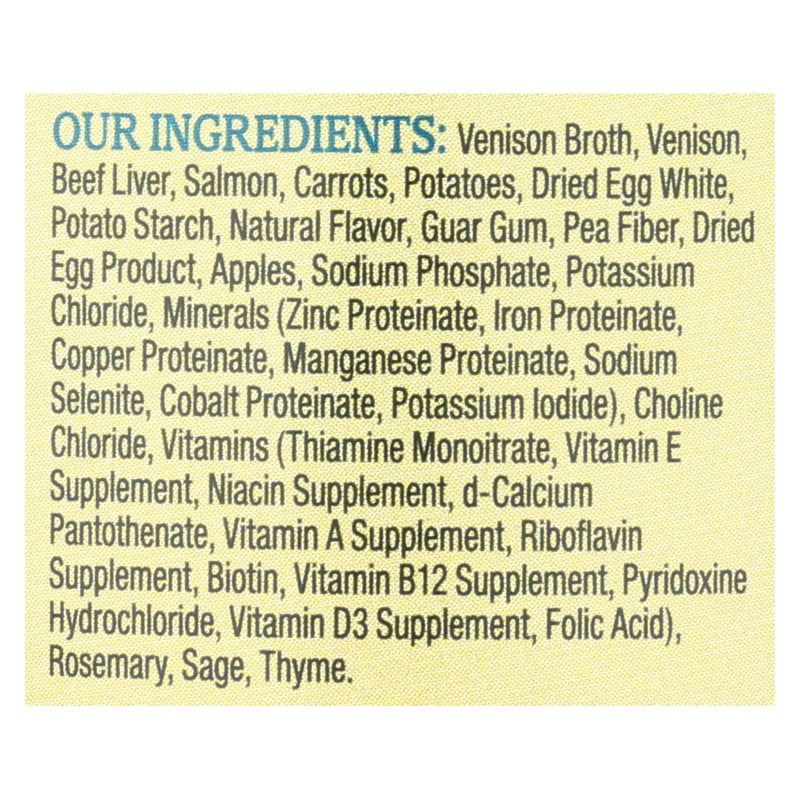 Wellness Pet Products Dog Food - Venison And Salmon With Potatoes And Carrots - Case Of 12 - 12.5 Oz. - GreatEagleInc